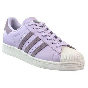 adidas Superstar Lace Up Purple Sneakers